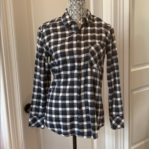 Blue Plaid Aritzia Shirt - XS - Picture 2 of 4